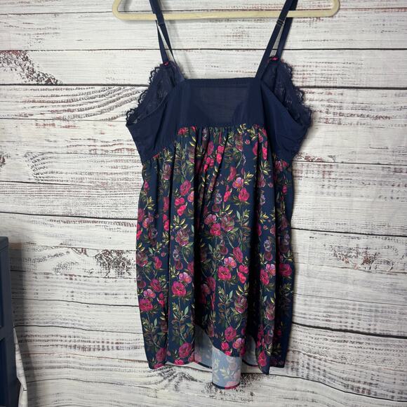 Cacique Floral Chemise Slip Nightgown - Size 18/20 - Picture 3 of 3